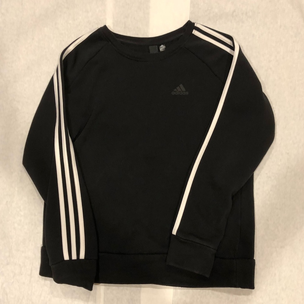 Adidas Black Crewneck Sweater